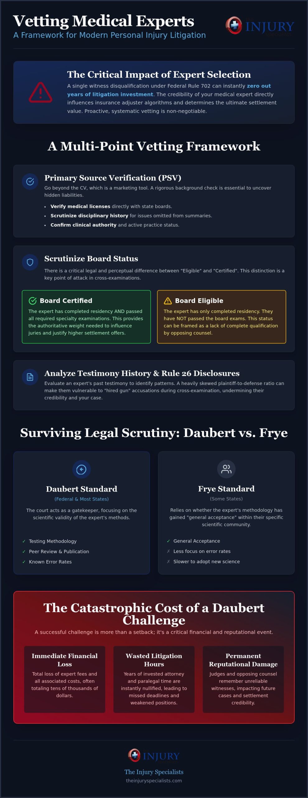 Vetting Medical Experts: 2026 Attorney’s Guide