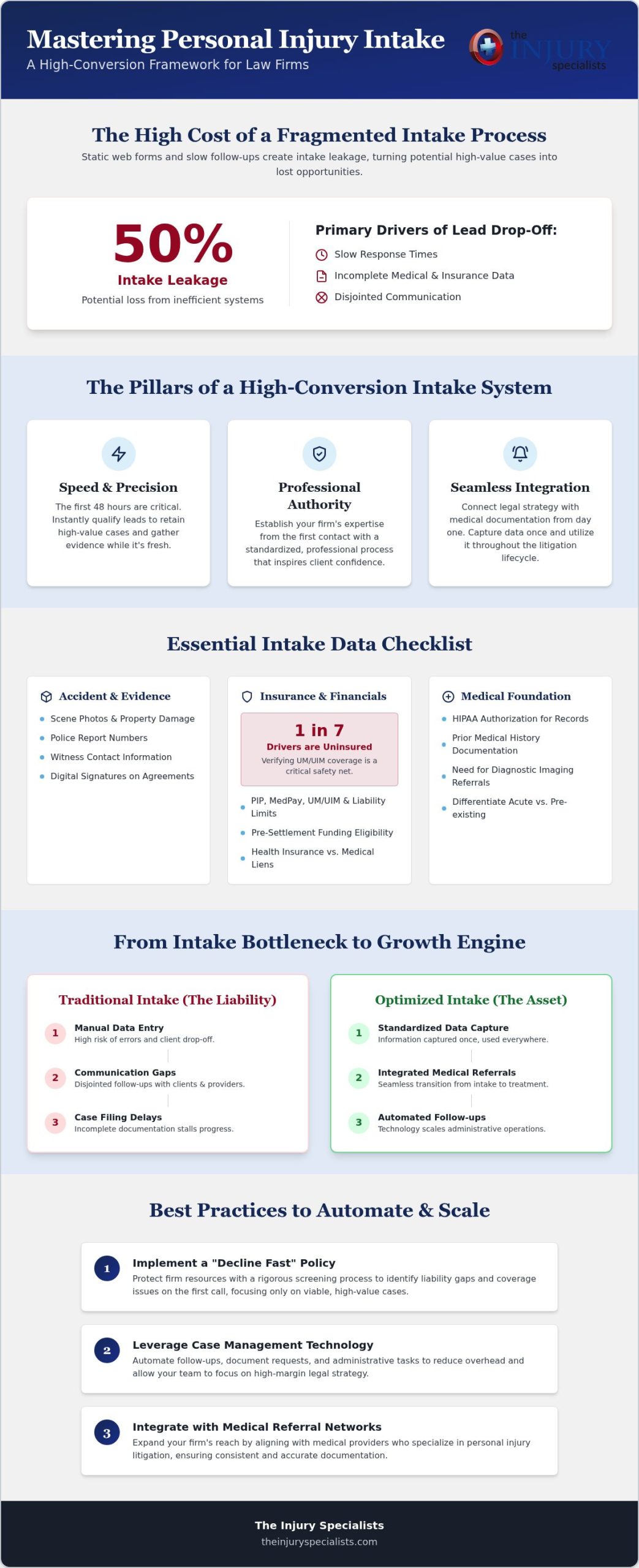 Personal Injury Intake: 2026 Strategic Guide