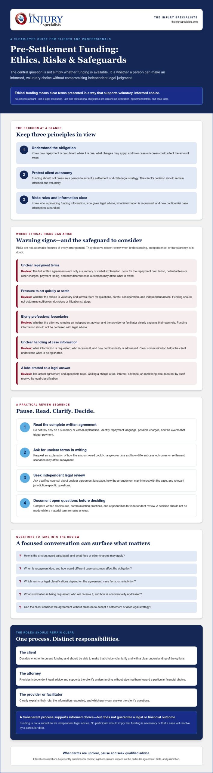 Ethical Pre-Settlement Funding Guide for Injury Victims