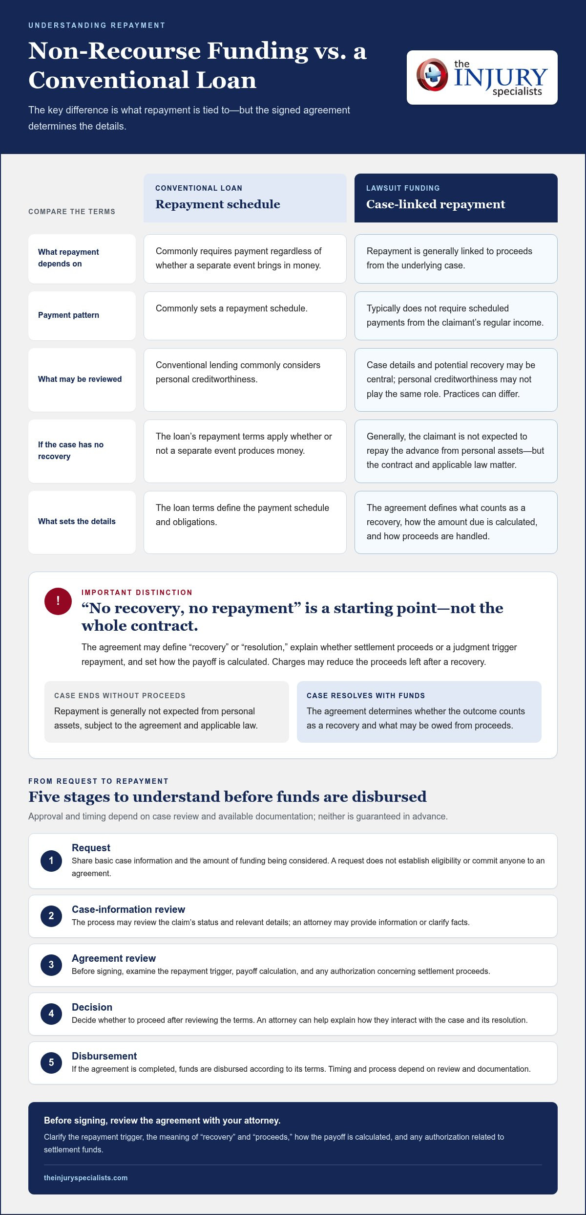 Non-Recourse Lawsuit Funding: How It Works and What to Review in 2026